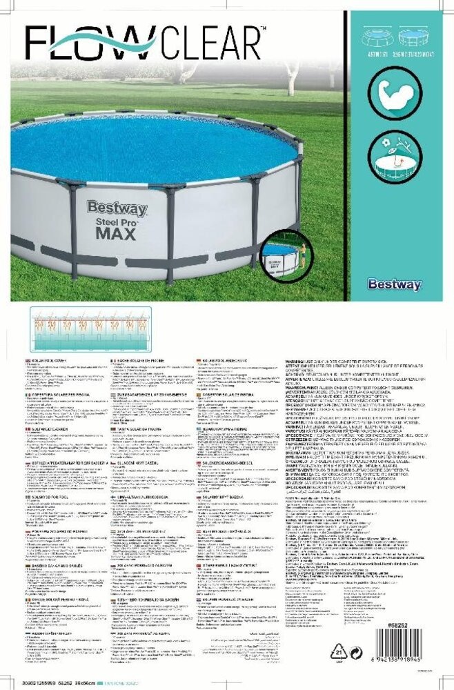 Bestway Sommerdecke Solar Bestway Rund 427cm 80mu