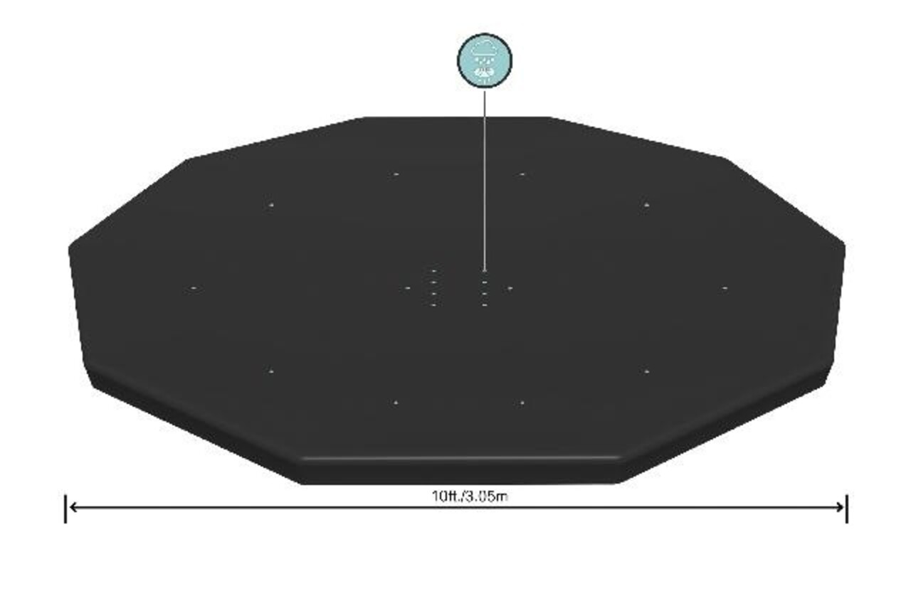 Bestway Cover Sirocco Rahmen Rund 305cm