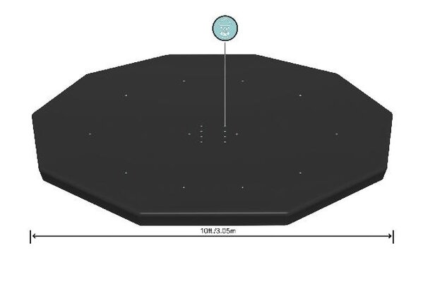 Bestway Cover Sirocco Rahmen Rund 305cm