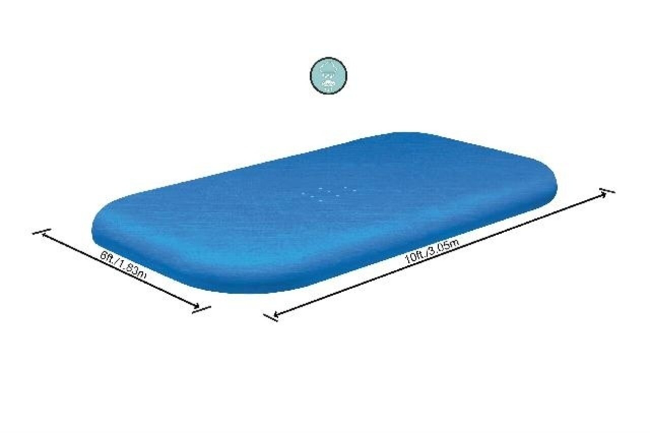 Bestway Abdeckung Familienpool Rechteck 305 Bestway Abdeckung Familienpool Rechteck 305