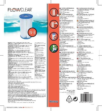 Bestway Kartuschenfilter Typ IV Bestway Kartuschenfilter Typ IV