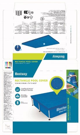 Bestway Cover Steel Pro Rechteck 221 Bestway Cover Steel Pro Rechteck 221