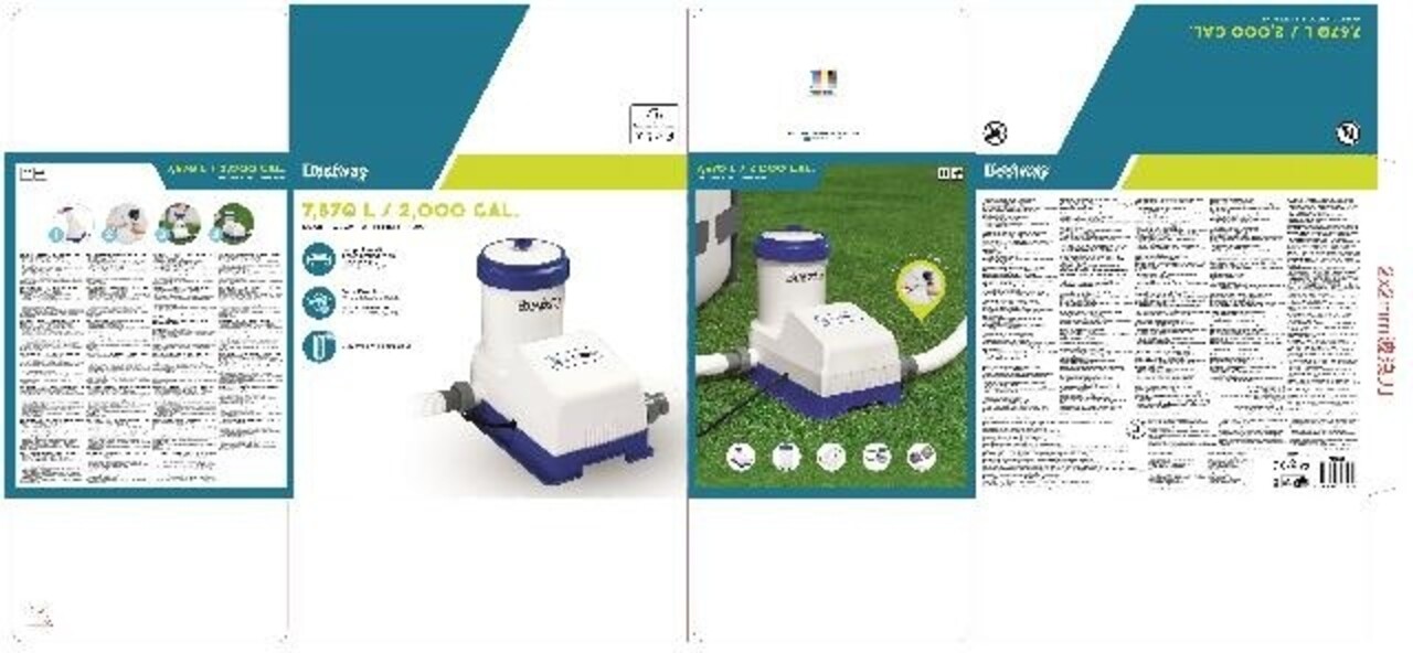Bestway Cartridge Filterpumpe 7,5m³/h Smart Touch Wifi Bestway Cartridge Filterpumpe 7,5m³/h Smart Touch Wifi