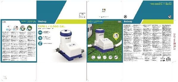 Bestway Cartridge Filterpumpe 7,5m³/h Smart Touch Wifi Bestway Cartridge Filterpumpe 7,5m³/h Smart Touch Wifi