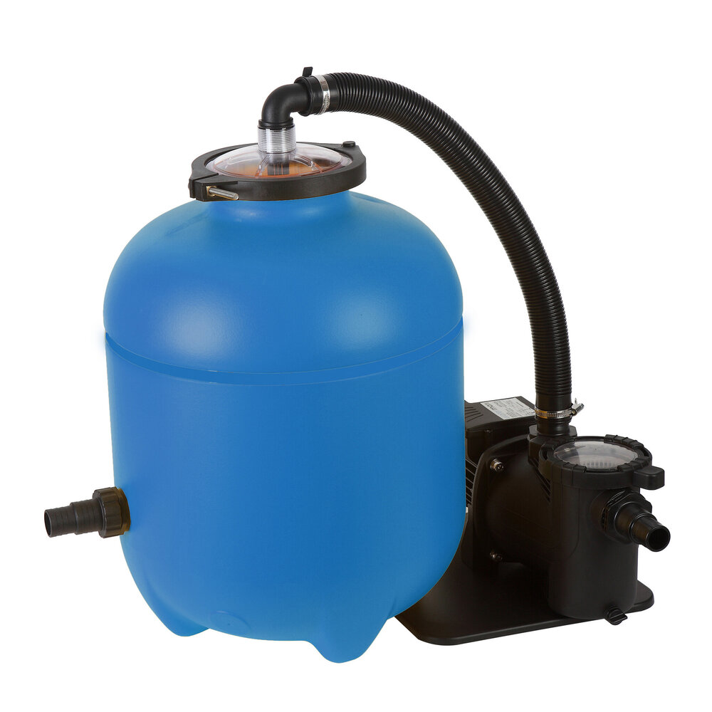 Blue Bay Filterpumpe Speedclean 10m³/h mit Filtermaterial Polysphere Blue Bay Filterpumpe Speedclean 10m³/h mit Filtermaterial Polysphere