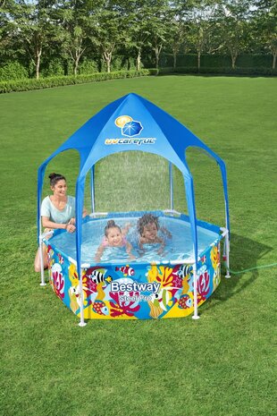 Bestway Mein Erster Frame Pool Splash-In-Shade Spielplatz Rund 183 Bestway Mein Erster Frame Pool Splash-In-Shade Spielplatz Rund 183