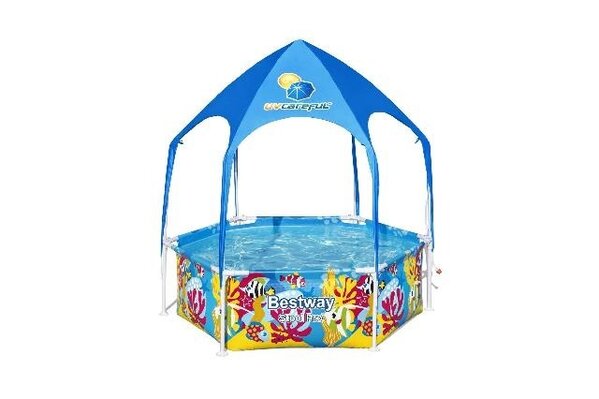 Bestway Mein Erster Frame Pool Splash-In-Shade Spielplatz Rund 183 Bestway Mein Erster Frame Pool Splash-In-Shade Spielplatz Rund 183