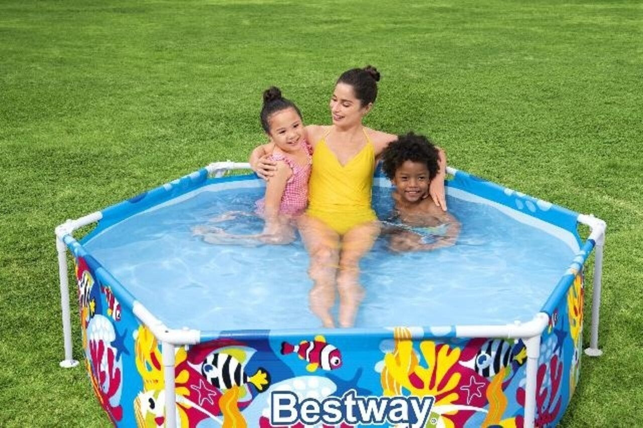 Bestway Mein Erster Frame Pool Splash-In-Shade Spielplatz Rund 183 Bestway Mein Erster Frame Pool Splash-In-Shade Spielplatz Rund 183