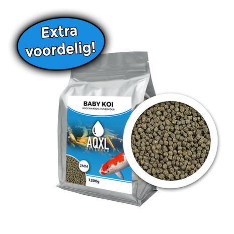 AQXL Ausgewähltes Baby Koi Koifutter S 2mm 1,2kg AQXL Ausgewähltes Baby Koi Koifutter S 2mm 1,2kg