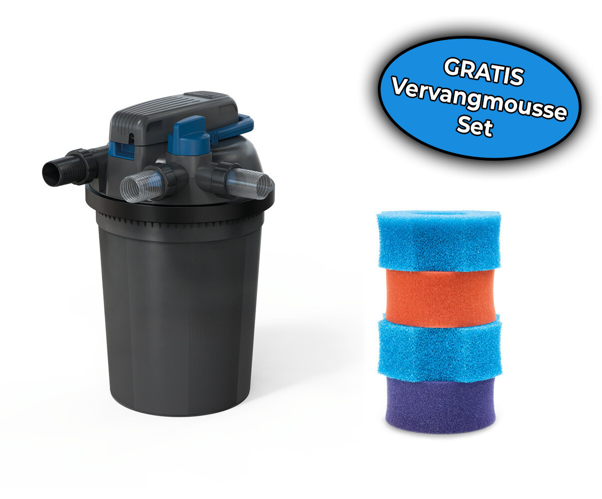 Oase FiltoClear 19000 + Gratis Ersatzschaum Set