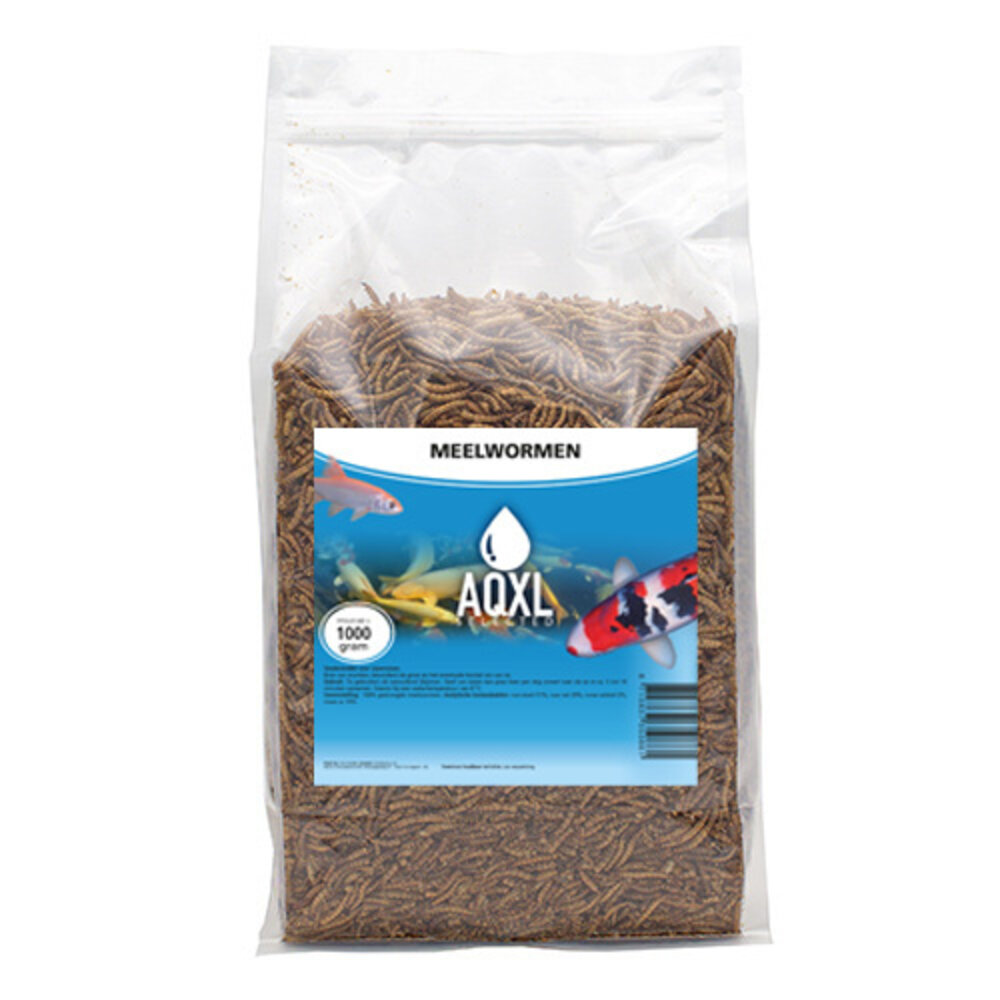 AQXL Ausgewählte Mehlwürmer Fischfutter L 1kg