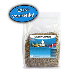 AQXL Ausgewählte Mehlwürmer Fischfutter M 400g