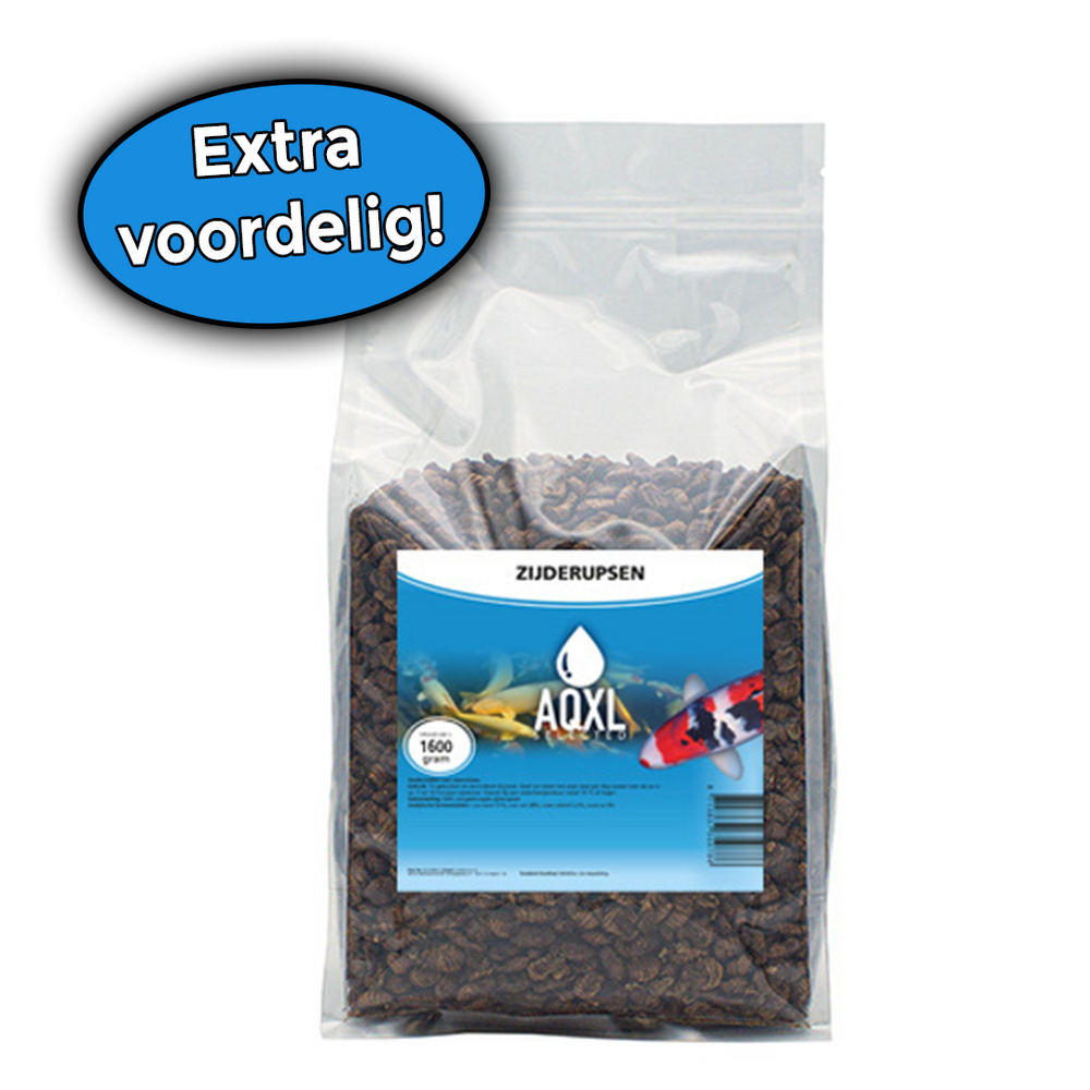 AQXL Selected Seidenraupen Fischfutter 10mm 1,6kg