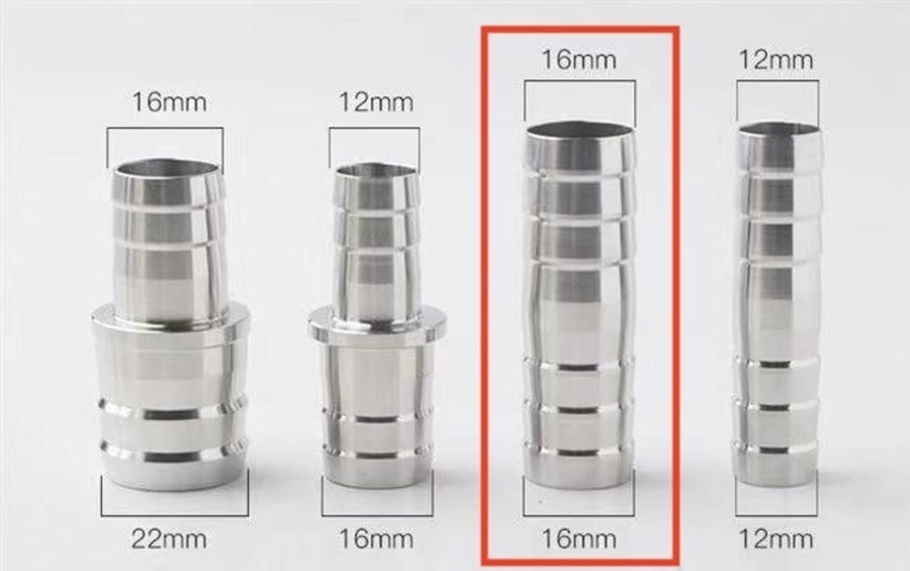 AquastoreXL Edelstahl Schlauchsäule Kupplung für Schlauch 16-22mm