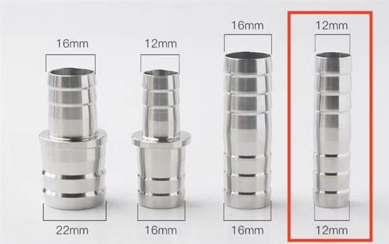 AquastoreXL Edelstahl Schlauchsäule Kupplung für Schlauch 12-16mm