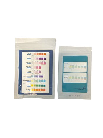 AquastoreXL Teststreifen 100x Aquarium und Teich 9-in-1 + 50x Ammoniak NH3/NH4