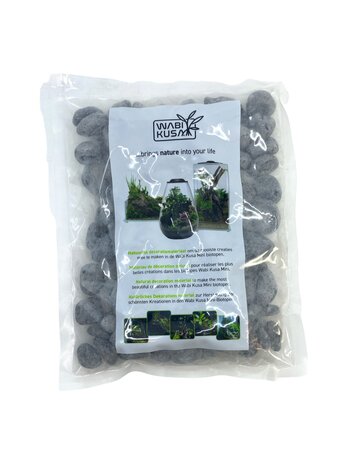 AquastoreXL Wabi Kusa Kiesel Dunkelgrau 1-3cm 1kg