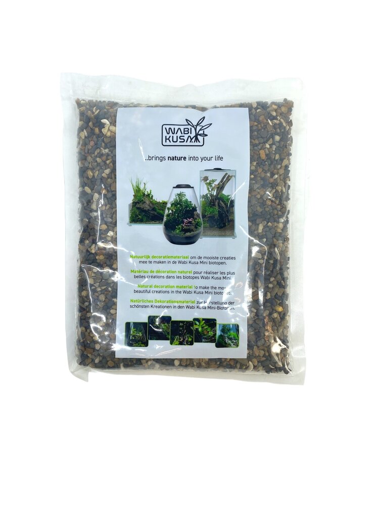 AquastoreXL Wabi Kusa Kieselgemisch Braun 1-10mm 1 kg