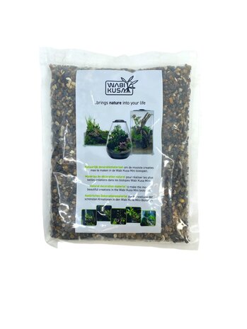 AquastoreXL Wabi Kusa Kieselgemisch Braun 1-10mm 1 kg