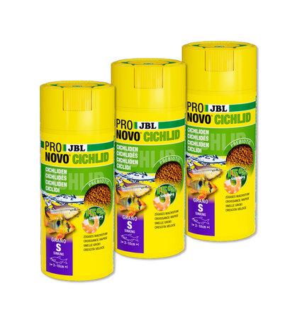 JBL Pronovo Cichlid Grano S 750ml Click (3x 250ml)