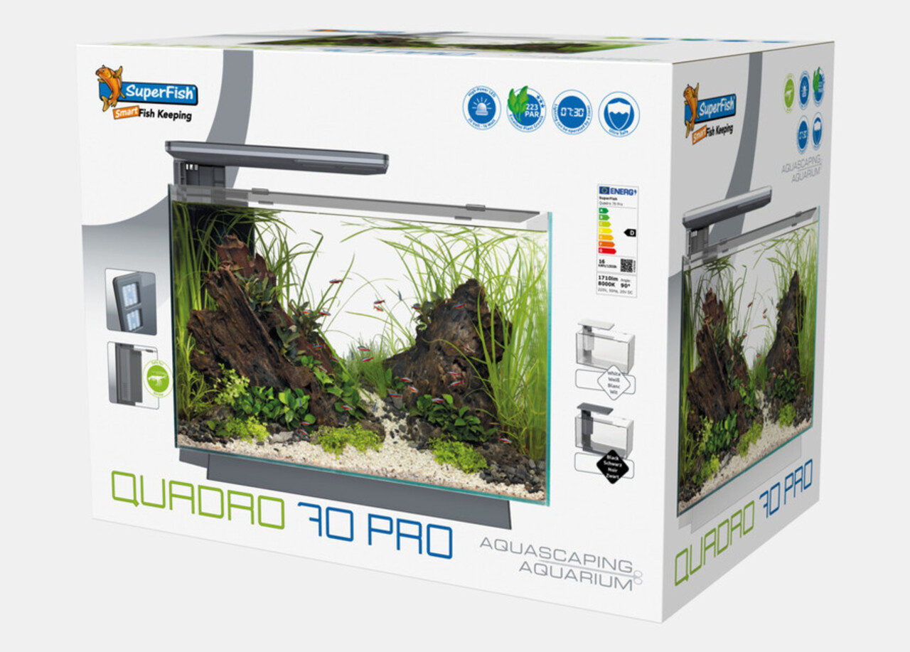 Superfish Aquarium Quadro 70 Pro Weiß Superfish Aquarium Quadro 70 Pro Weiß