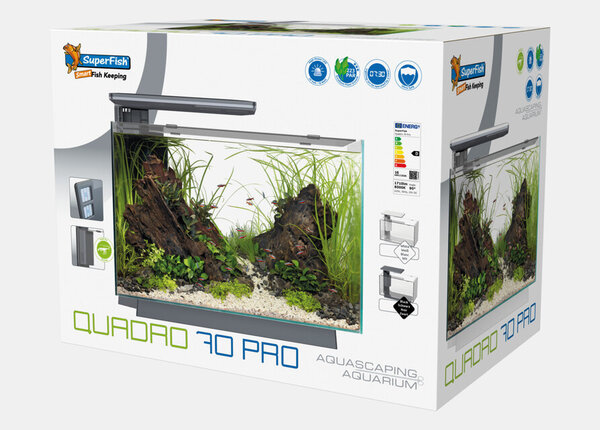Superfish Aquarium Quadro 70 Pro Weiß Superfish Aquarium Quadro 70 Pro Weiß
