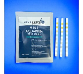AquastoreXL Aquarium- und Teich 9-in-1 Teststreifen 100 Stück