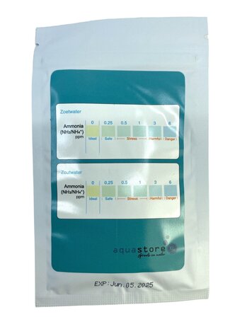 AquastoreXL Ammoniak NH3/NH4 Teststreifen 50 Stück AquastoreXL Ammoniak NH3/NH4 Teststreifen 50 Stück