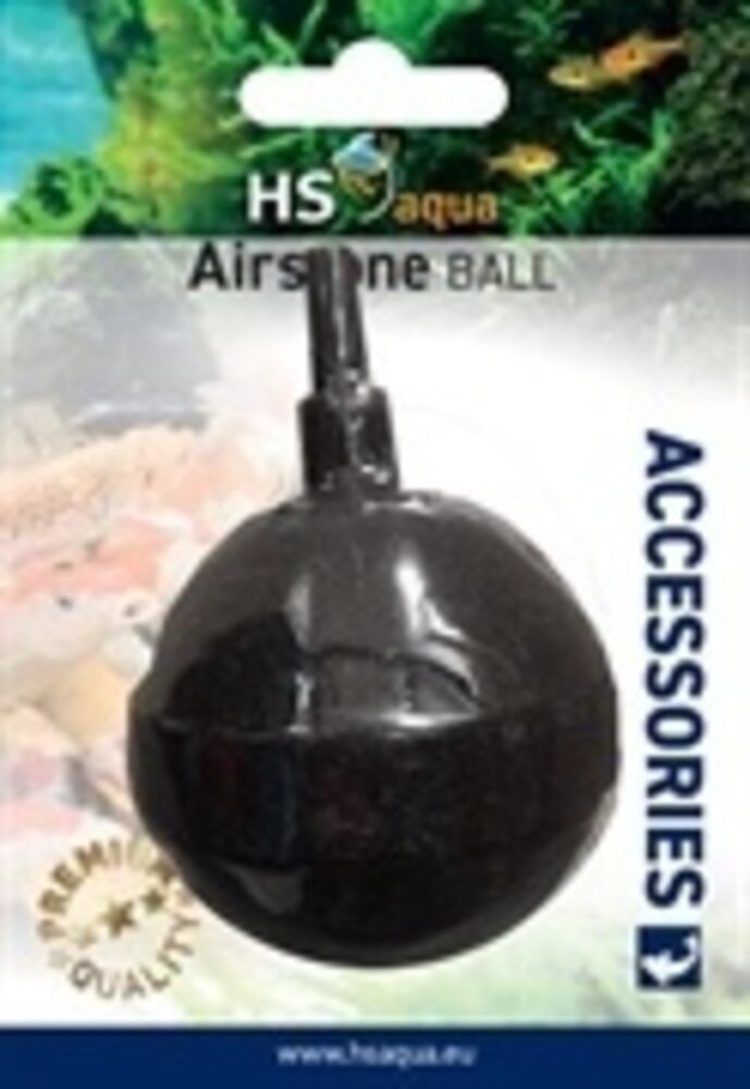 HS Aqua Teich Luftstein Kugel Ø 50 MM Schwarz Blister