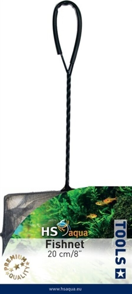 HS Aqua Fischernetz Grob Schwarz 20 CM