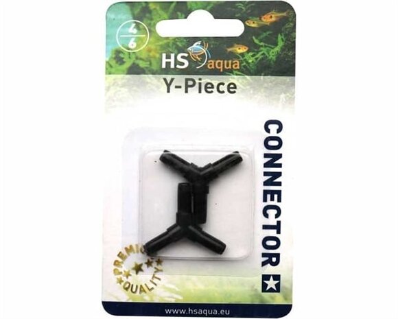 HS Aqua Y-Stück 4-6 MM 2 ST. Schwarz