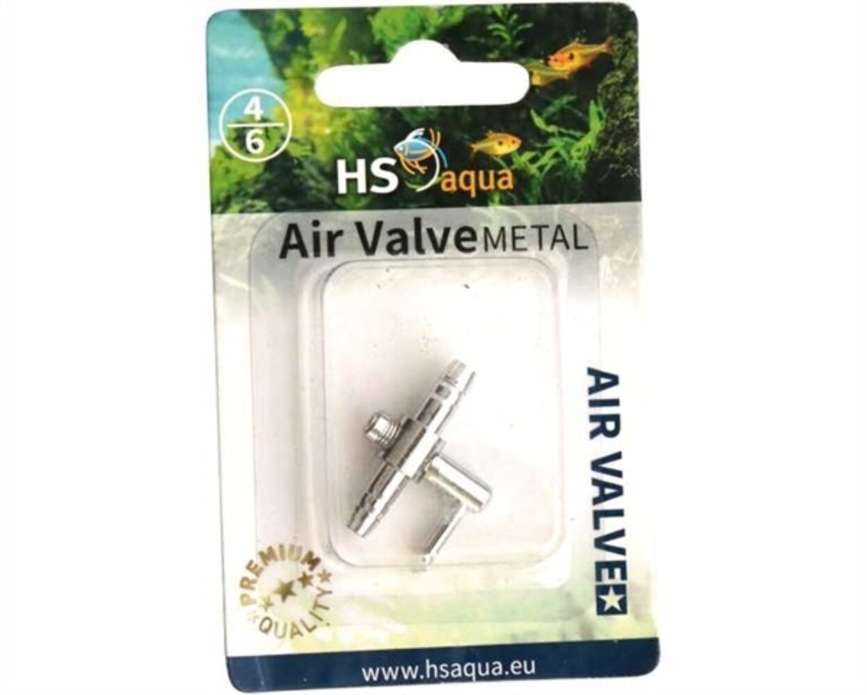 HS Aqua Luftventil Metall 4-6 MM HS Aqua Luftventil Metall 4-6 MM