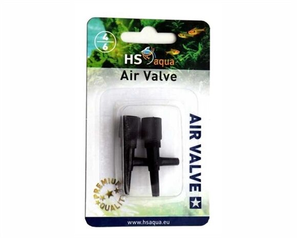 HS Aqua Luftventil 4-6 MM 2 ST. Schwarz