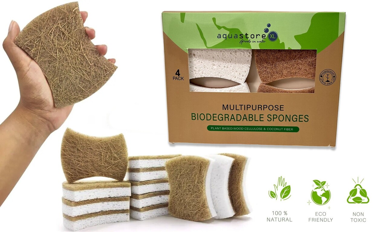 AquastoreXL Biologisch abbaubare Reinigungsschwämme AquastoreXL Biologisch abbaubare Reinigungsschwämme