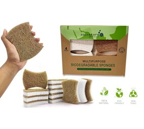 AquastoreXL Biologisch abbaubare Reinigungsschwämme