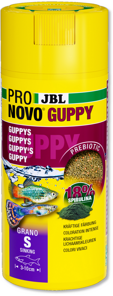 JBL Pronovo Guppy Grano S 250ml Click x2