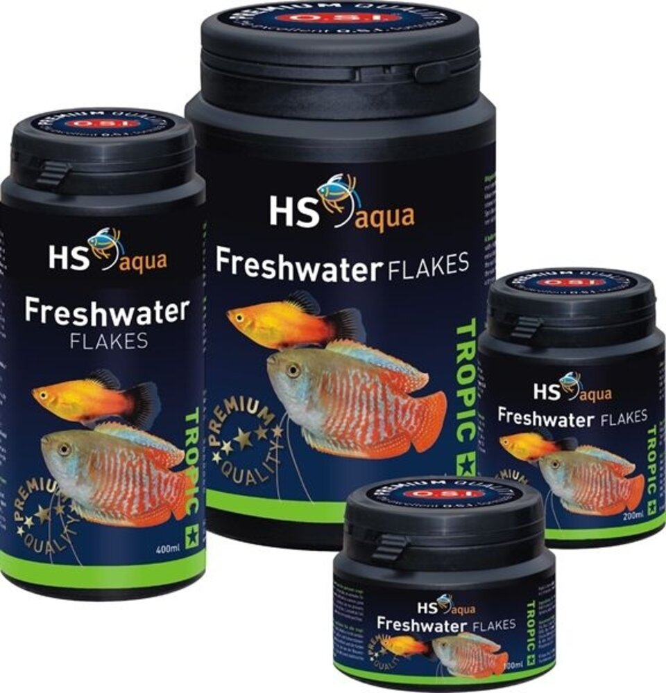 HS Aqua / O.S.I. Freshwater Flakes 1000 ml x2 HS Aqua / O.S.I. Freshwater Flakes 1000 ml x2