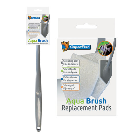 Superfish Aquabrush mit 10 Ersatzpads