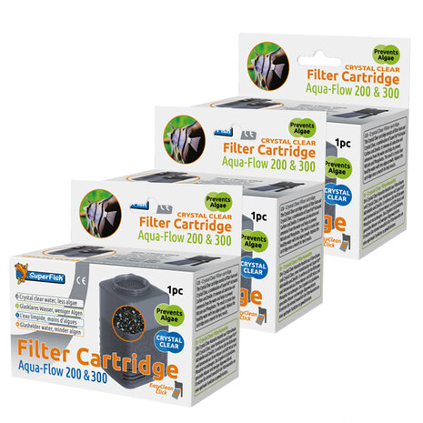 Superfish Aqua-Flow 200/300 Crystal Clear Filterpatronen x3 Superfish Aqua-Flow 200/300 Crystal Clear Filterpatronen x3
