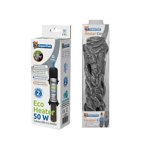 Superfish Eco Heater 50 Watt + Abdeckung S