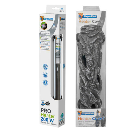 Superfish Pro Heater 200W 60-125L + Abdeckung L