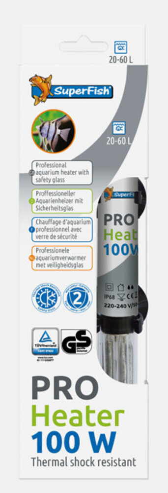 Superfish Pro Heater 100W 20-60L + Abdeckung S