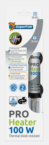 Superfish Pro Heater 100W 20-60L + Abdeckung S
