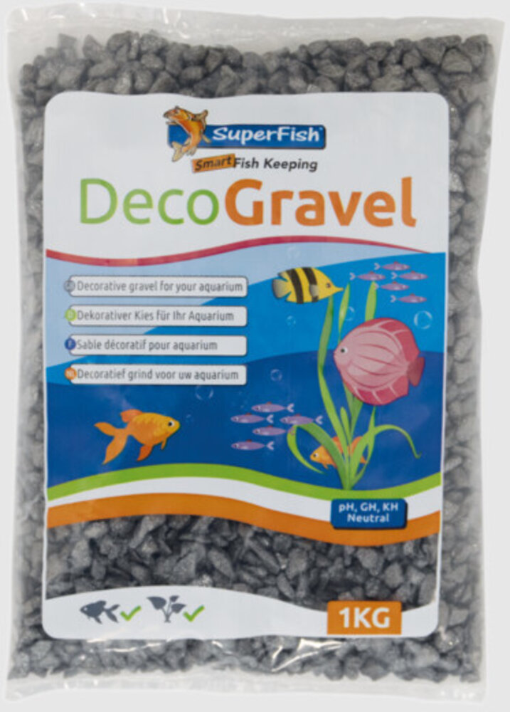 Superfish Deco Kies Glamour Grau 1kg