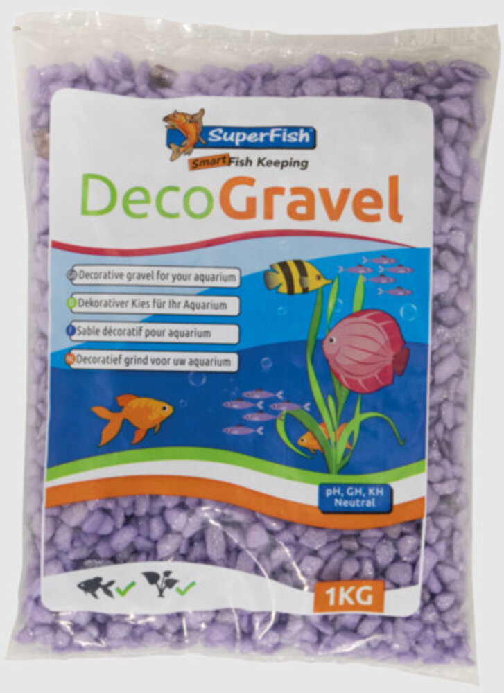 Superfish Deco Kies Glamour Lila 1kg