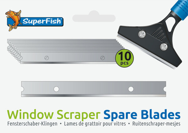 Superfish Fensterschaber Klingen 10 Stück Superfish Fensterschaber Klingen 10 Stück