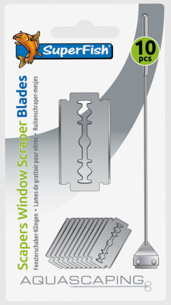 Superfish Edelstahl Schaber Klingen 10 Stück