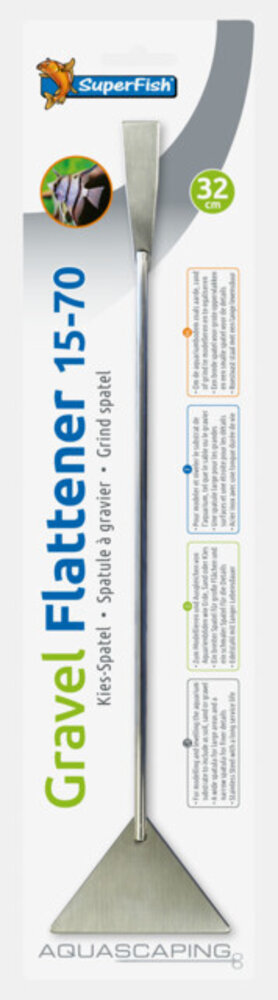 Superfish Edelstahl Kies Spatel 32cm