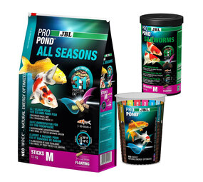JBL ProPond All Seasons M 1,1kg + Seidenraupen M 0,34kg + GRATIS Messbecher JBL ProPond All Seasons M 1,1kg + Seidenraupen M 0,34kg + GRATIS Messbecher