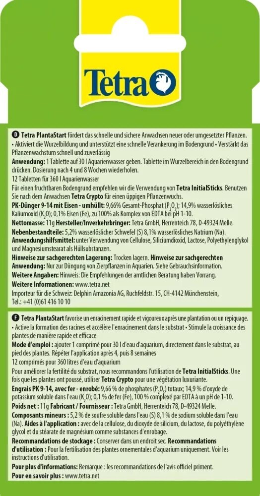 Tetra PlantaStart 12 Tabletten